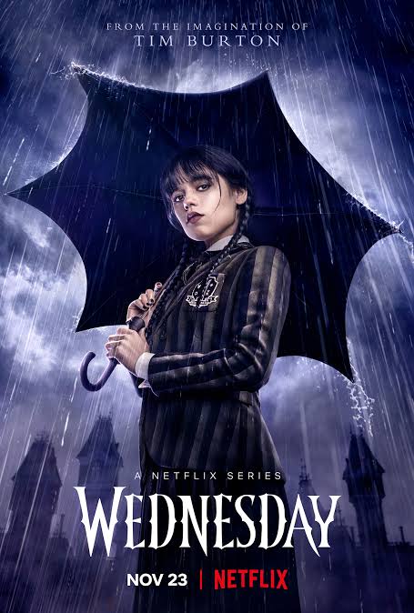 Постер сериала «Уэнсдей»